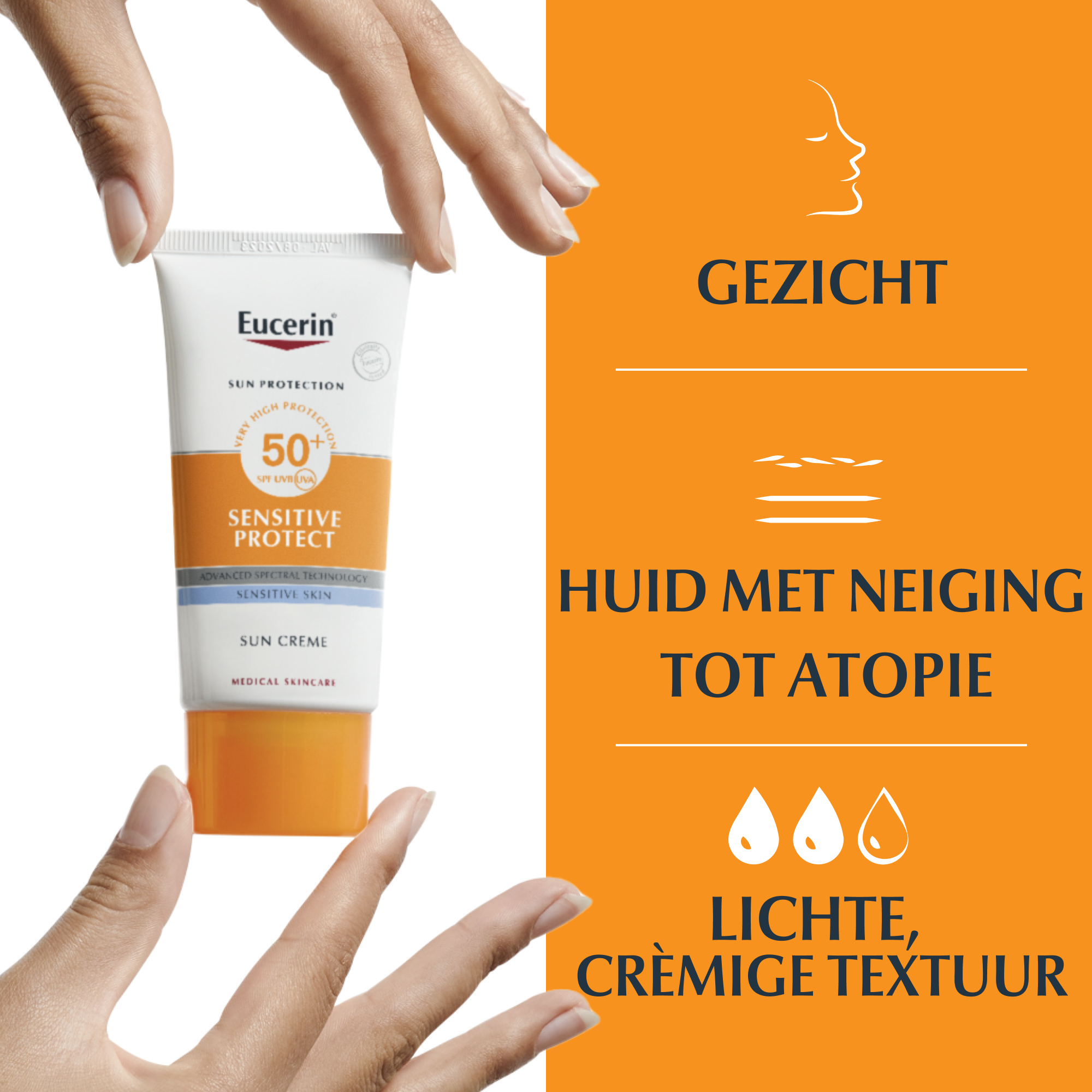 Eucerin Sun Sensitive Protect Crème SPF50+ 50ml